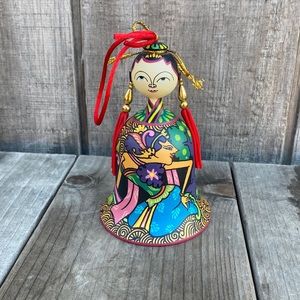 Hand Painted Bell Ornament